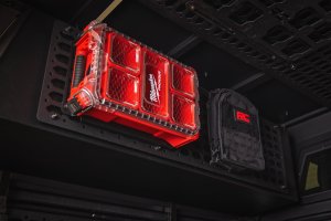 Toyota Tacoma Molle Panel Kit - Bed Cap Side Box Internal - Rough Country - Black - '16-'26 Toyota Tacoma Molle Panel Kit - Bed Cap Side Box Internal - Rough Country - Black - '16-'26